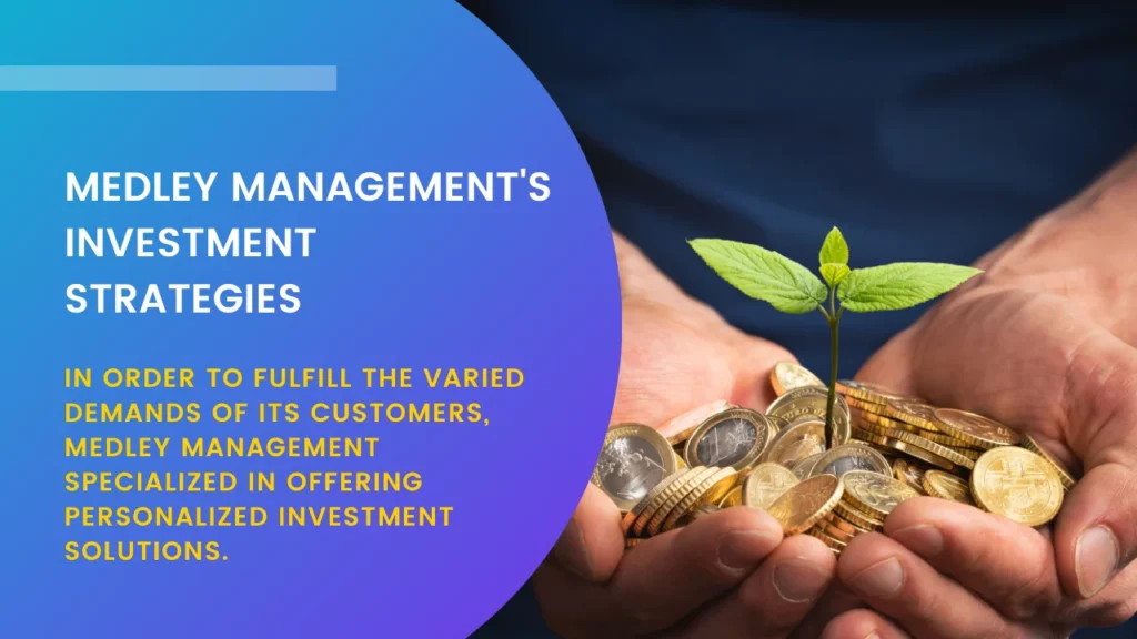 Medley Managements Investment Strategies